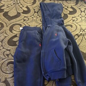 Polo by Ralph Lauren Kids Navy Sweatpants & Hoodie Set